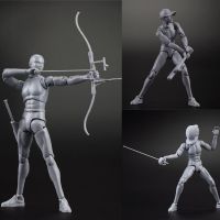 【CW】Gt 1/10 Men Women Soldier Body Model Diy Sketch Figure Sports Art Sketch Free Kick Shooting Super Movable Action Figure Body