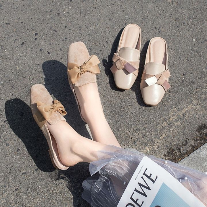 womens-flat-shoes-ladies-half-shoes-ulzzang-cute-fashion-korean-outdoor-rubber-slippers