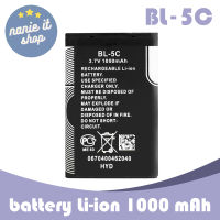 nanie it แบตเตอรี่ Battery BL-5C Li-ion 3.7v 1000mAh แบตลิเธียม (ใช้สำหรับ ลำโพง วิทยุ โทรศัพท์ และอื่นๆ)