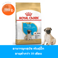 (ส่งฟรี) Royal Canin Pug Puppy Dry Dog Food 500g. อาหารเม็ดลูกสุนัข พันธุ์ปั๊ก Pug อายุต่ำกว่า 10 เดือน (ขนาด 500g.)