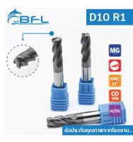 CARBIDE CORNER RADIUS END MILL 4FLUTES 55HRC AlTiN COATED คาร์ไบด์เอนมิลรุ่นบูโน้ส 4ฟันสำหรับงานเหล็กเกรด 55HRC D10 R1