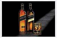 Ufcell Tin Sign 8x12 Johnnie Walker Whiskey Black and Double Black Vintage Wall Decor