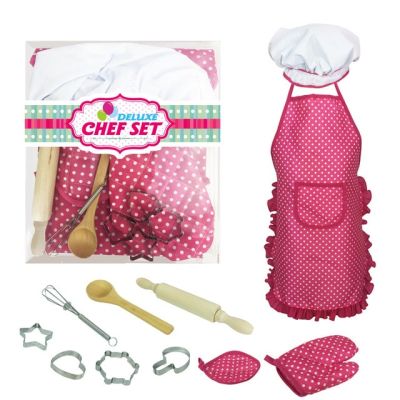 【Worth-Buy】 ชุดอุปกรณ์เชฟสำหรับเด็ก11ชิ้นชุดทำขนมอบสำหรับเด็กผู้หญิงตัวเล็ก