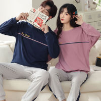 Sport Style Pajama Suit Cotton Pajamas Sets Couple Sleepwear Family Pijama Mujer Men &amp;Women Casual Autumn Winter Pajamas for Men