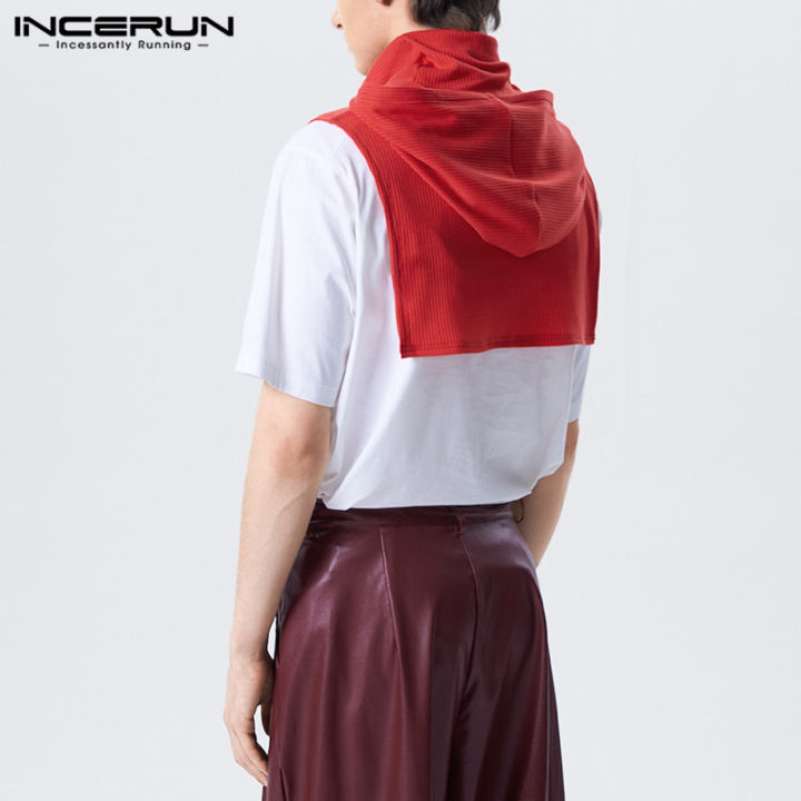 incerun-เสื้อยืดเสื้อฮู้ดแขนกุดผู้ชาย-เสื้อกั๊กมีฮู้ดเสื้อกล้ามลำลองเสื้อกล้ามเสื้อกล้ามเสื้อกล้ามเสื้อยืด-สไตล์ตะวันตก