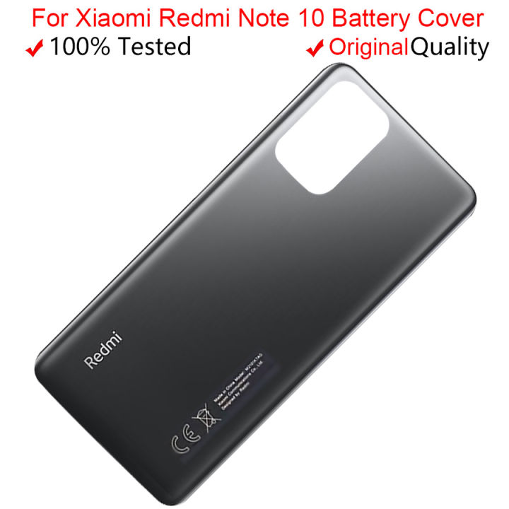 ต้นฉบับสำหรับ Xiaomi Redmi หมายเหตุ 10 ฝาครอบกระจกด้านหลังประตู M2101K7AI สำหรับ Xiaomi Redmi หมายเหตุ 10 S ฝาหลังแบตเตอรี่-lfdddd