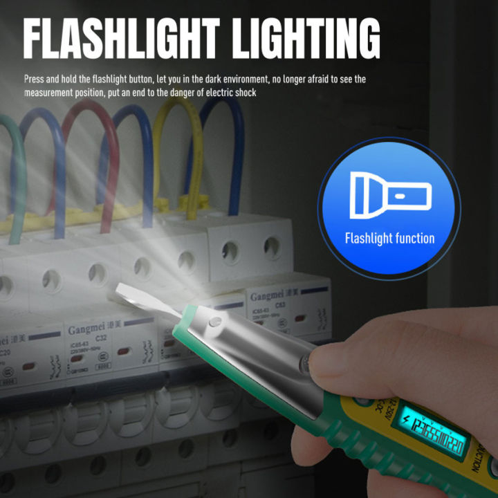 ปากกาทดสอบ-ac-dc-12-250v-ทดสอบไขควงไฟฟ้าจอแสดงผล-lcd-เครื่องทดสอบแรงดันไฟฟ้าเครื่องมือช่างไฟฟ้าปากกาทดสอบ