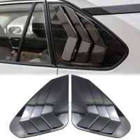 2PCs คาร์บอนไฟเบอร์สไตล์ภายนอกด้านหลังหน้าต่าง Louvers Air Vent สำหรับ Toyota RAV4 XA50 2019 2020 2021 2022 2023 ABS