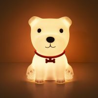 กล้องแลมปาดาดา Da Letto Ricaricabile USB ในซิลิโคนเซ็นเซอร์ Tattile Luce Notturna LED Per Cani Colorati Crei Per Bambini Regalo Di Festa Per Bambini