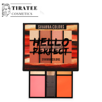 อายแชโดว์ บลัชออน ไฮไลท์ คอนทัวร์ ในตลับเดียว HF5016 Sivanna Colors Hello Perfect