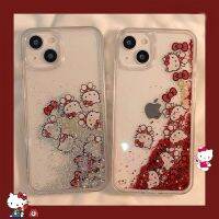 [2023สุดฮอต] เคสสำหรับไอโฟนโทรศัพท์มือถือลาย Hello Kitty,เคสนิ่มกันกระแทกสำหรับเด็กผู้หญิง14 13,12,11 Pro Max XR XS MAX 8X7 SE Y2k