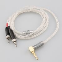 8 Core 99% Pure Silver Earphone Cable 4.4mm XLR 2.5mm 3.5mm Plug For Sony MDR-Z1R MDR-Z7 MDR-Z7M2 With Screw To Fix