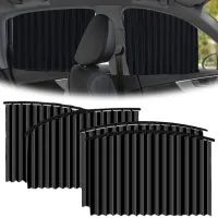 โปรโมชั่น Flash Sale : เซต 4 ชิ้น !!! ผ้าม่านติดรถยนต์ ม่านบังแดด สำเร็จรูปแบบไม่เจาะ ติดด้วยแม่เหล็กติดกับตัวรถได้เลย (สีดำ)/Set of 4 pieces !!! Car curtain Can be attached with a magnet, can be attached to the car (black).