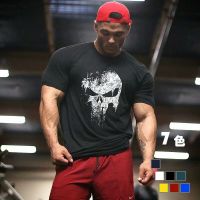 （Ready Stock)? New Muscle Bodybuilding Short Sleeve Printable Logo Fitness Summer Sports Loose Leisure Training Clothing Mens T-Shirt ZV