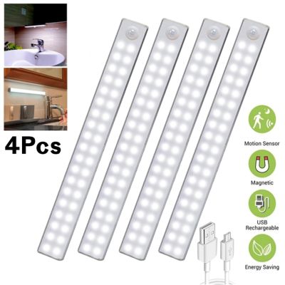 LED Motion Sensor Light Wireless Night Light Bedroom Kitchen Closet Aisle Lighting Cabinet Staircase Magnetic Night Lamp