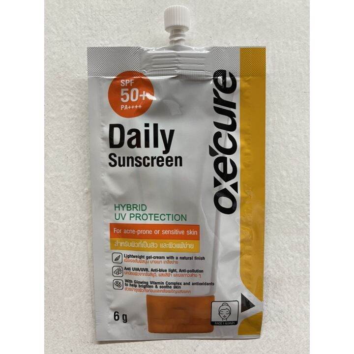 Oxecure Daily Sunscreen Spf50 6g Cream Lazada Ph 8069