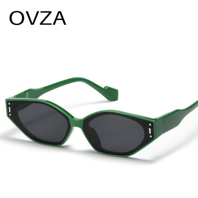 OVZA 2022ใหม่พังก์แว่นกันแดดบุรุษ UV400แคบแว่นตาหญิงผิดปกติกรอบ S068