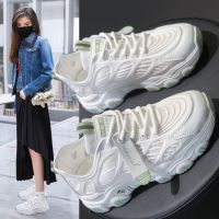 In the summer of 2022 the new torre with large base shoe sponge single shoes white gauze female leisure shoes breathable