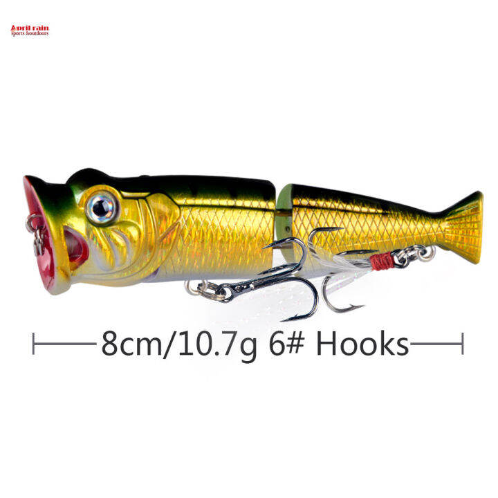 COD Water Surface Big Mouth Bait Laser Fishing Gear Bait Far Tilting ...