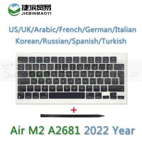 ใหม่2022ปี M2แล็ปท็อปคีย์ A2681 Keycaps สำหรับ Macbook Air Retina 13.6 "A2681ฝาปิดคีย์แบบเต็มซ่อมแซมแป้นพิมพ์