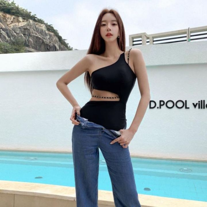 ชุดว่ายน้ำแฟชั่นเกาหลีผู้หญิง-บิกินี่-bikini-2762-มีฟองน้ำ