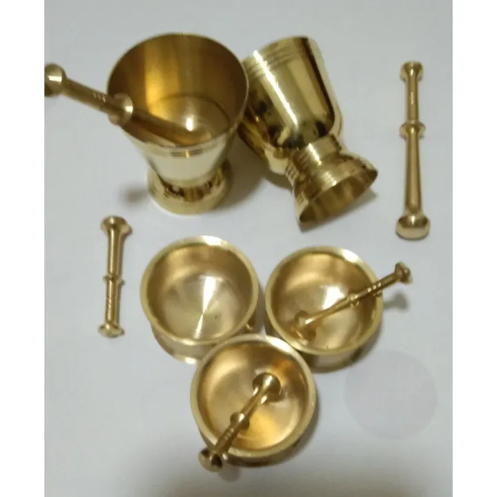 Malaysia Stock brass saffron mortar and pestle Lazada