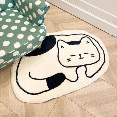 พรมปูพื้นห้องน้ำ Bathroom Rug Non-Slip พรมหน้าห้องน้ำ ลายสัตว์เลี้ยง ลายแมวการ์ตูน พรมห้องน้ำพรมกันลื่น พรมประตูห้องน้ำเสื่อนุ่ม ซักเครื่อง พรมในห้องน้ำ พรมห้องน้ำ แห้งเร็ว พรมเช็ดเท้าในห้องน้ำ Bath Mat พรมเช็ดเท้ากันลื่น ซับน้ำ