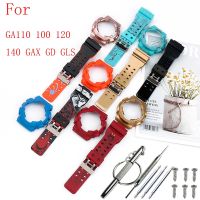 Co-name Mens Resin strap case for Casio G-Shock GD GA110 120 140 GAX100 GLS Sports Waterproof watch band Strap accessories