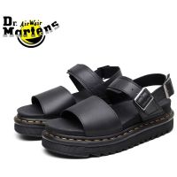 รองเท้าแตะส้นหนาสำหรับผู้ชายและผู้หญิง Dr Martens หัวเข็มขัดหนังรองเท้าอเนกประสงค์ผู้ชายและผู้หญิง35-44