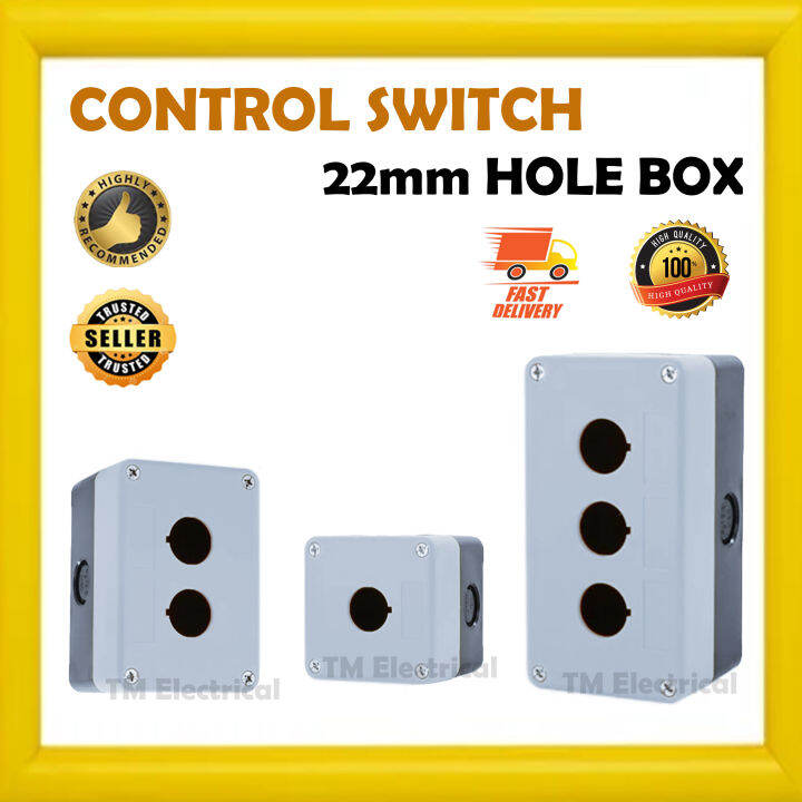 22mm Waterproof Push Button Switch Control Station Box PVC Control Hole