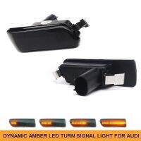 ไฟกันชนสัญญาณเลี้ยวแบบไดนามิก Led สำหรับรถ Audi A8 A8L S8 MK2 D3 4E Quattro ตัวบ่งชี้ไฟกระพริบอำพัน