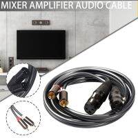 1.5M/5 Feet XLR Female To RCA ตัวผู้คู่สายออดิโอชุบทองลวดทองแดงสำหรับตกแต่งลำโพง