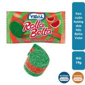 Kẹo dẻo cuộn hương dưa hấu Vidal Rolla Belta gói 19g