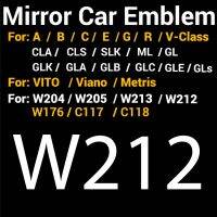 กรอบกระจกโลโก้3D สำหรับรถ Mercedes,ตราสัญลักษณ์ W204 W213 W212 W205 W176 W177มล. W166 W205 CLA C117 A A B C E G GLC GLE