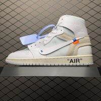 Original [100LJR Batch]Top Off-White x J 1 A J 1 Causal Shoes Sneakers For Women And Men AQ0818-100