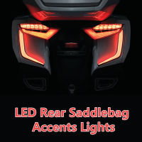 LED ด้านหลัง S Addlebag สำเนียงไฟรถจักรยานยนต์สำหรับ Honda Goldwing GL 1800 F6B ปีกทอง GL1800 2018-ตกแต่งเลี้ยว