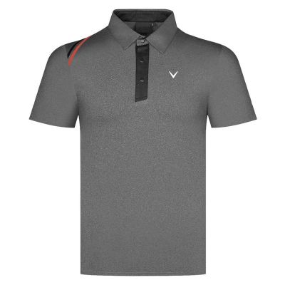 Spring summer and autumn new golf short-sleeved POLO shirt mens high elastic sportswear golf