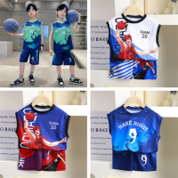 TINGQI Infant Baby Boy Girl Clothes Kids 1-12 Years 2pcs/set Sport Quick Dry Shirt Vest + Shorts Pants Singlet Top&amp; Pant Short Sleeve Suit Clothing Breathable Summer Outfits Tees