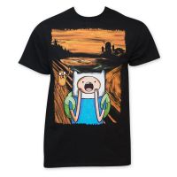 Cartoon network  Adventure Time with Finn and Jake mens 100% cotton round neck short -sleeved T-shirt