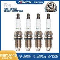 ZZOOI 2pcs/lot Car Candles Power 3-Electrode Spark Plugs TORCH K5RTJY-10 for Denso K16TNR-S9 Champion RC89PYC Ignition System