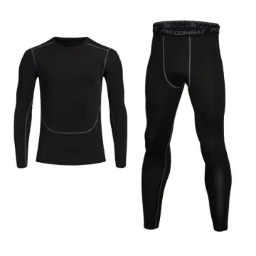 Men Running Tights Shorts Pants Sport Clothing Soccer Leggings Compression  Fitness Football Basketball Tights Zipper Pocket 2Pcs