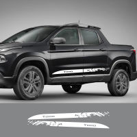 สติกเกอร์รถรถกระบะประตูด้านข้างกระโปรงลาย D Ecals สำหรับ Fiat Toro รถบรรทุกไวนิลที่กำหนดเองตกแต่งปกอัตโนมัติภายนอกอุปกรณ์ปรับแต่ง