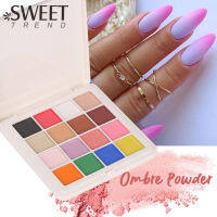 16สีGradient Powderเล็บGlitterชุดสีรุ้งOmbreฝุ่นChrome Mirror Metallic PigmentสำหรับUVเจลเล็บตกแต่ง-Shief