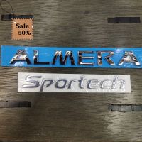 โลโก้ Almera Sportech ***1ชุด 2ชิ้น*** #โลโก้รถ  #โลโก้รถยนต์  #สติ๊กเกอร์รถ #Logo  #โลโก้