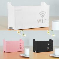 【CC】 Wall Mounted Wifi Router Storage Multipurpose Cable Organizer Strip Hide Shelf Office Hanging