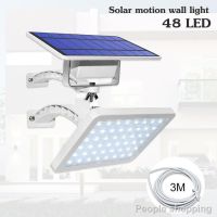 XAC ไฟโซลาเซลล์ ราคาต่ำสุด♟▲❉Solar Motion Light Wall โคมไฟ ไฟโซล่าเซลล์ ไฟติดผนัง โคมไฟติดผนังโซล่าเซลล์ 48 LED ขนาด 18W สายยาว 3 เมตร Solar light  โซล่าเซล