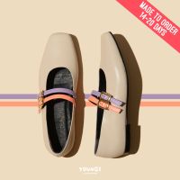 YOUNGS  DUO FLAT ? NATURAL / VIOLET-NEON  ?? ( MADE TO ORDER 14-20 DAY ) ?