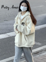 Pretty Annie เสื้อฮู้ด เสื้อแขนยาวอบอุ่น หลวมและสบาย ชิค ทันสมัย ทันสมัย วินเทจ WWY23912CL 38Z230918