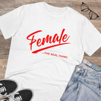 Adult Ultra Cotton Short Sleeve T-Shirt Female the real thing T-Shirt Funny feminist red text cute mom birthday Tee