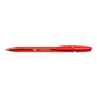 BIC บิ๊ก ปากกา Cristal Clic ปากกาลูกลื่น หมึกแดง หัวปากกา 0.8 mm.จำนวน 1 ด้าม